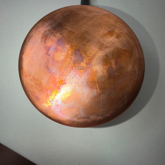 Revere Ware Copper Bottom 3 Piece Saucepots Stainless Steel No Lids 1801 USA VTG - Picture 4 of 12